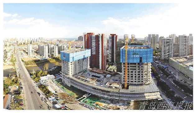 建設中的孫家灘安置區。□白鈺 攝